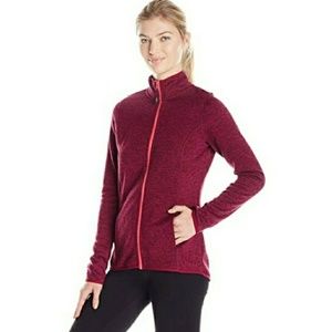 HEAD Stand Collar Full Neon Zip Knit Sweater